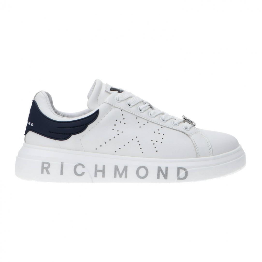 LEATHER 27302 Bianco blu traforato LEATHER 27302 Bianco blu traforato 1