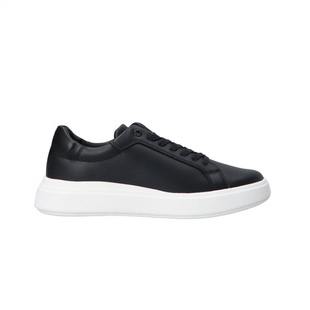 Low top lace up bicolor Nero 1