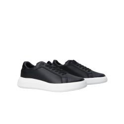Sneakers Low top lace up bicolor Nero