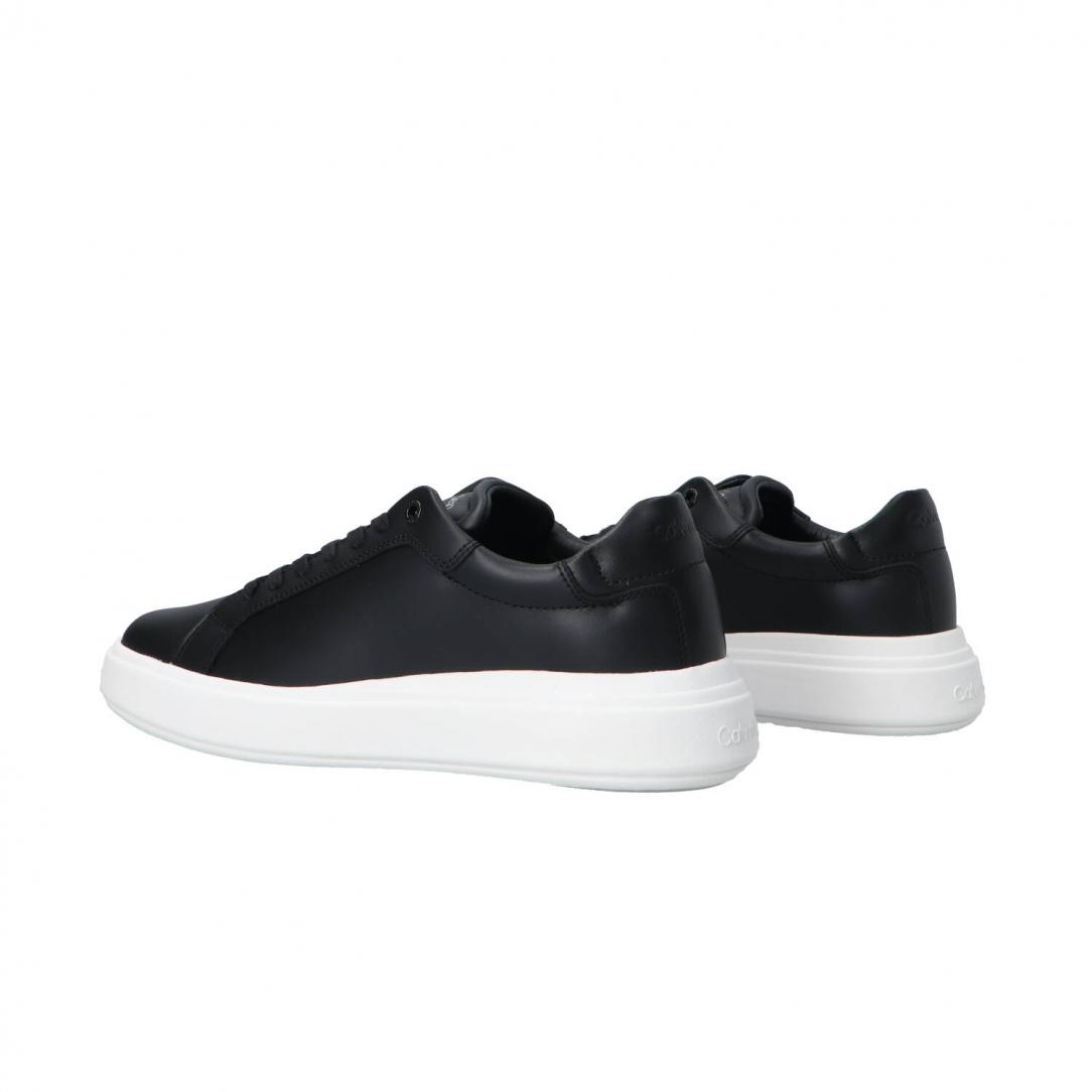 Low top lace up bicolor Nero 4