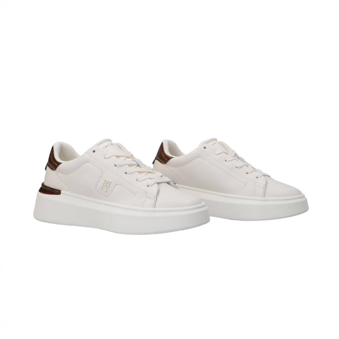 CHIC PLATFORM SNEAKER GOLD Bianco Bronzo 2