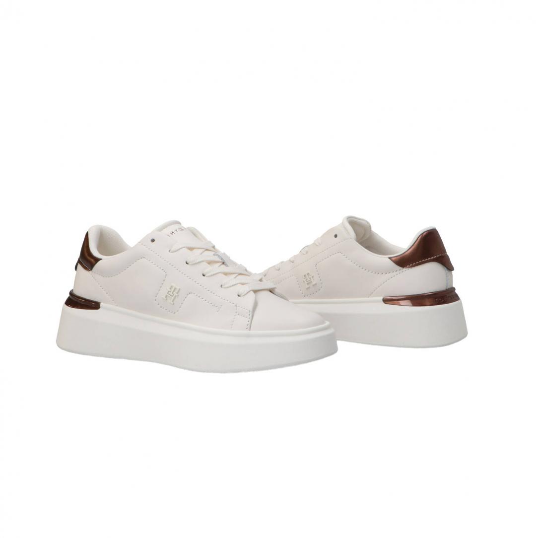 CHIC PLATFORM SNEAKER GOLD Bianco Bronzo 3
