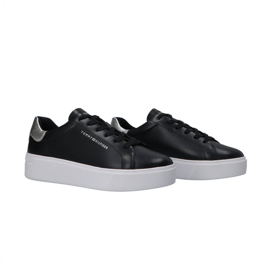ESSENTIAL PLATFORM COURT SNEAKER Nero 2