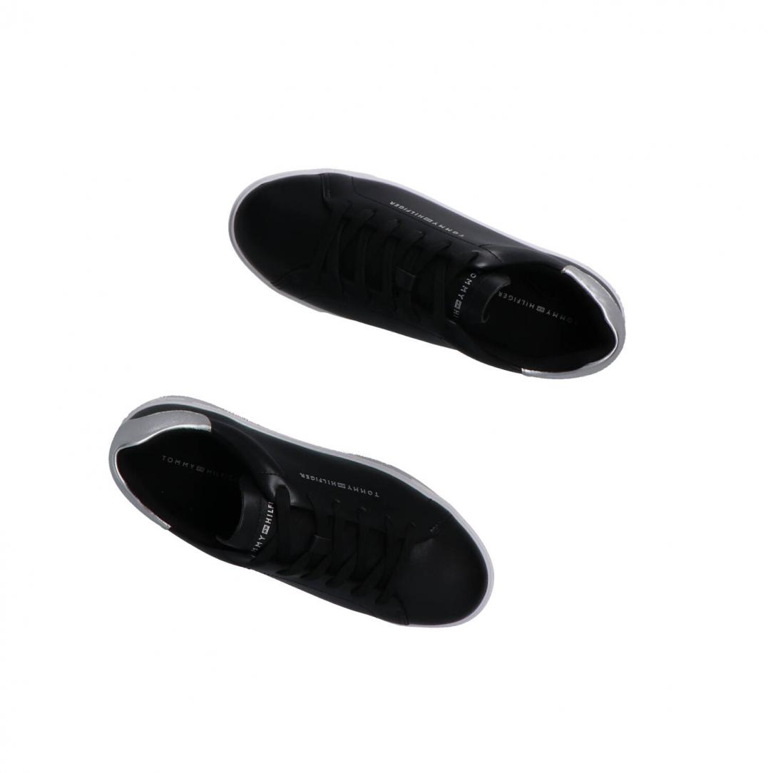 ESSENTIAL PLATFORM COURT SNEAKER Nero 5
