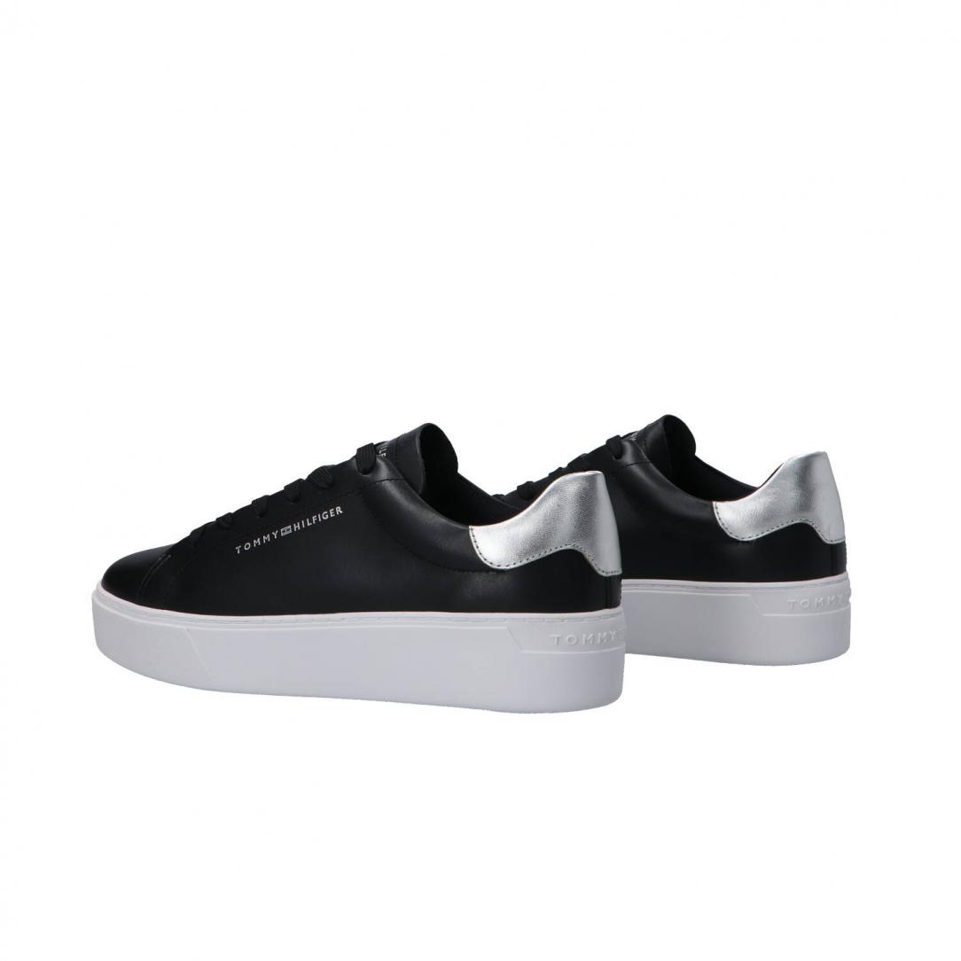 ESSENTIAL PLATFORM COURT SNEAKER Nero 4