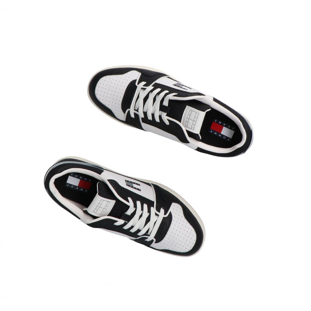 TJM RETRO BASKET Bianco nero 5