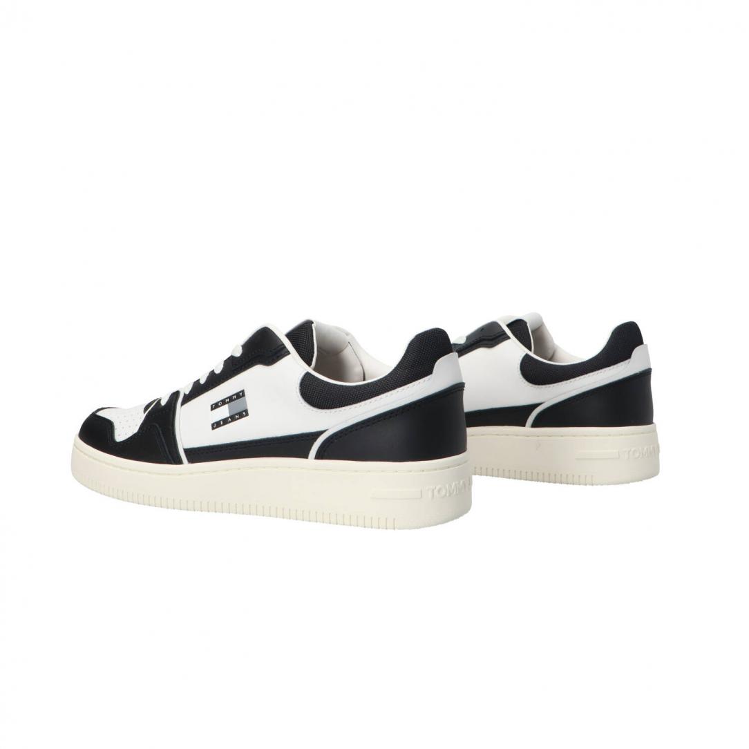 TJM RETRO BASKET Bianco nero 4