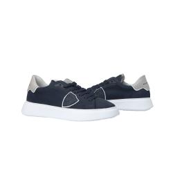 Sneakers Temple low man Blu suede