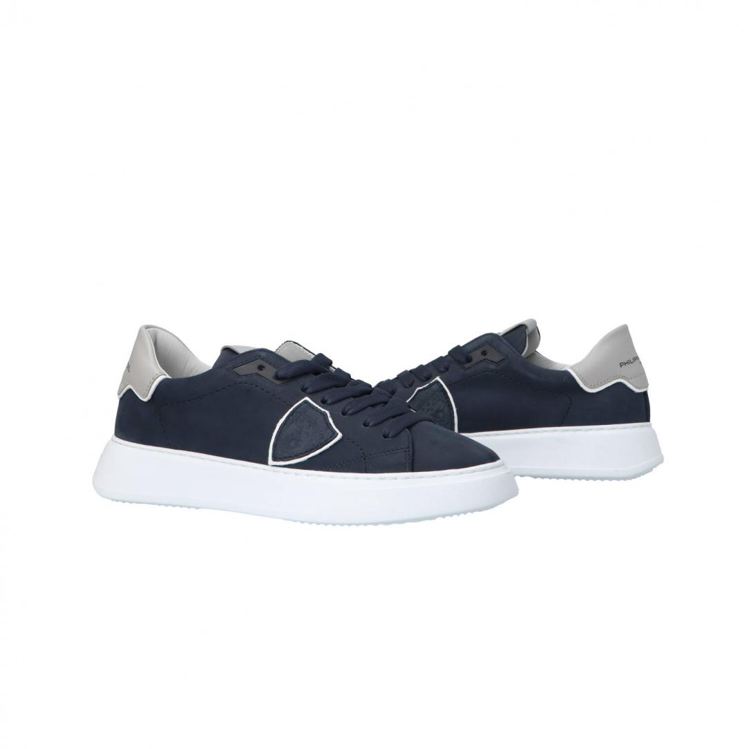 Temple low man Blu suede 3