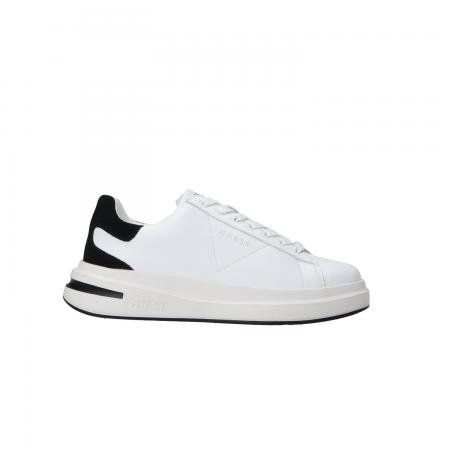 Sneakers Uomo Elba leather Nero suede/bianco
