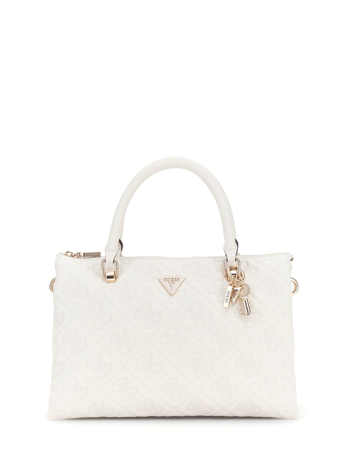 Guess Borse a mano Borse a mano ADELASIA MULTI COMP SATCHEL Bianco