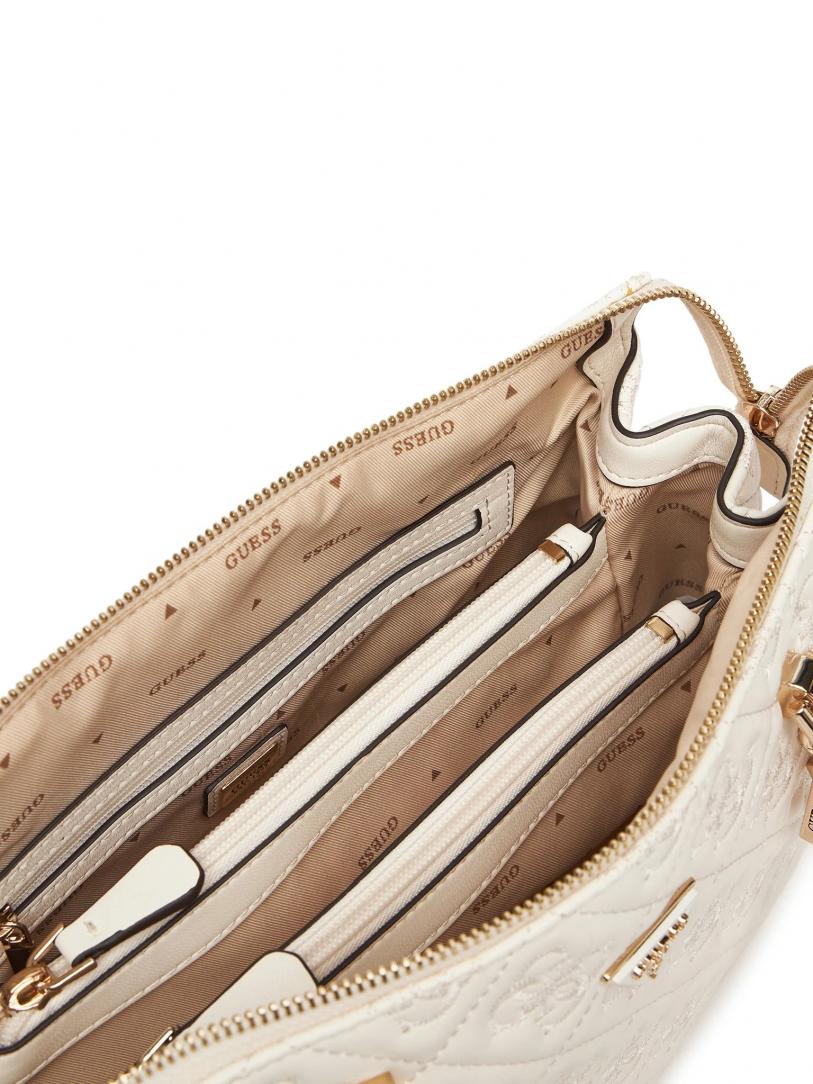 ADELASIA MULTI COMP SATCHEL Bianco 3