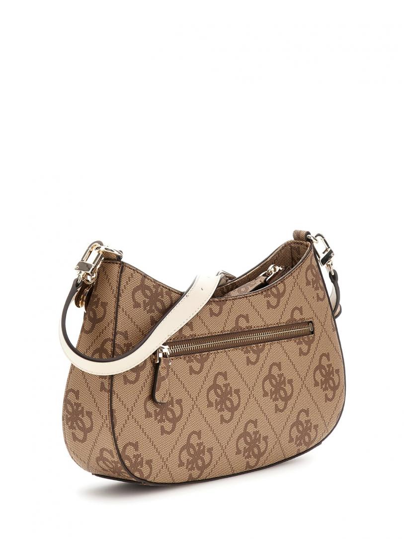 NOELLE II TOP ZIP SHOULDER BAG Beige 2