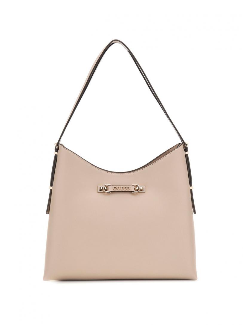 LEFIA LARGE HOBO Beige Taupe 1