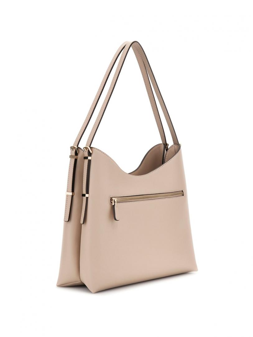 LEFIA LARGE HOBO Beige Taupe 3