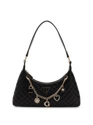 Guess Borse a spalla Borse a spalla EVERLEE TOP ZIP SHOULDER BAG Nero