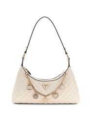 Guess Borse a spalla Borse a spalla EVERLEE TOP ZIP SHOULDER BAG Bianco