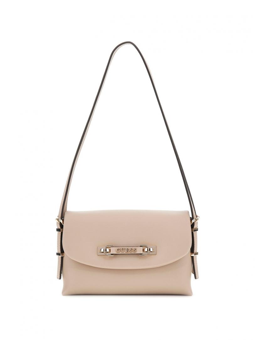LEFIA FLAP SHOULDER BAG Beige Taupe 1