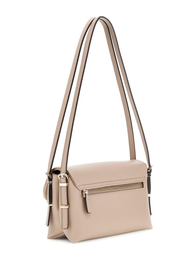 LEFIA FLAP SHOULDER BAG Beige Taupe 2