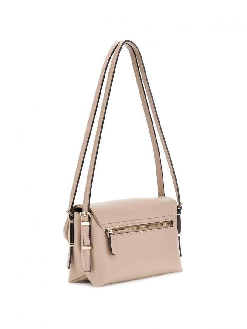 LEFIA FLAP SHOULDER BAG Beige Taupe 3