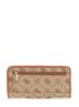 Guess Portafogli Portafogli NEDA SLG LARGE ZIP AROUND Beige - Foto 4