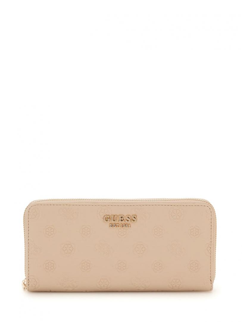 PHOEBE SLG LARGE ZIP AROUND Beige Taupe 1