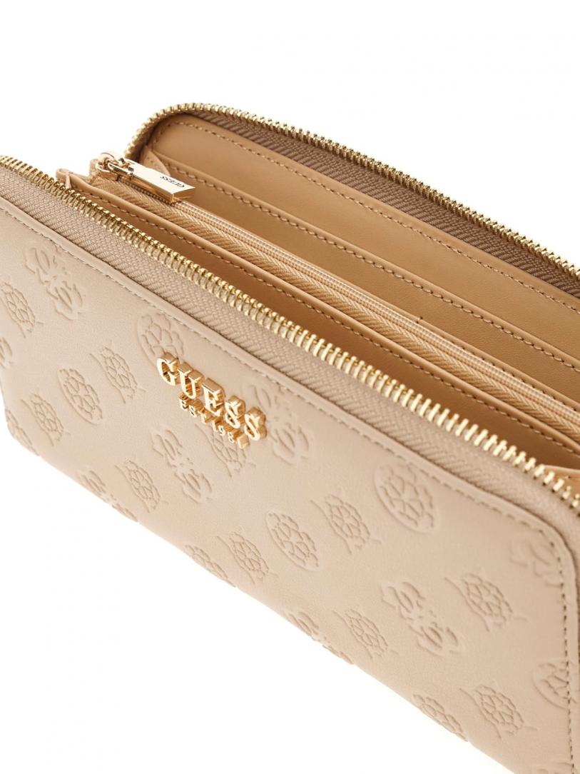 PHOEBE SLG LARGE ZIP AROUND Beige Taupe 5