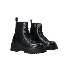 Anfibi TJW CHUNKY SHINY LEATHER BOOT Nero
