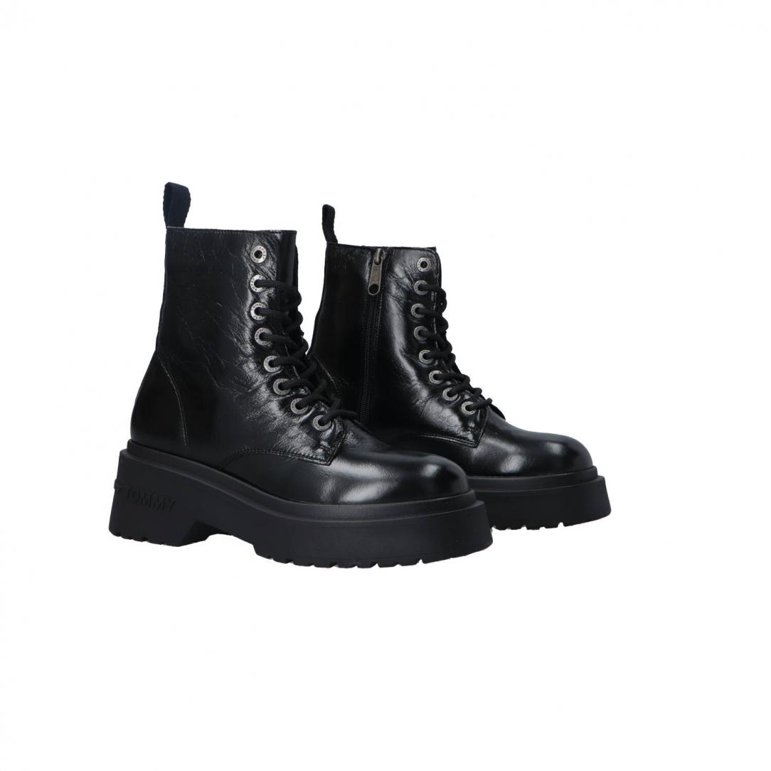 TJW CHUNKY SHINY LEATHER BOOT Nero TJW CHUNKY SHINY LEATHER BOOT Nero 2
