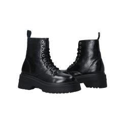 Anfibi TJW CHUNKY SHINY LEATHER BOOT Nero