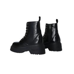 Anfibi TJW CHUNKY SHINY LEATHER BOOT Nero