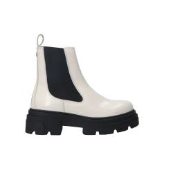 Tommy Hilfiger Anfibi Anfibi TH SHINY LEATHER CHELSEA Beige