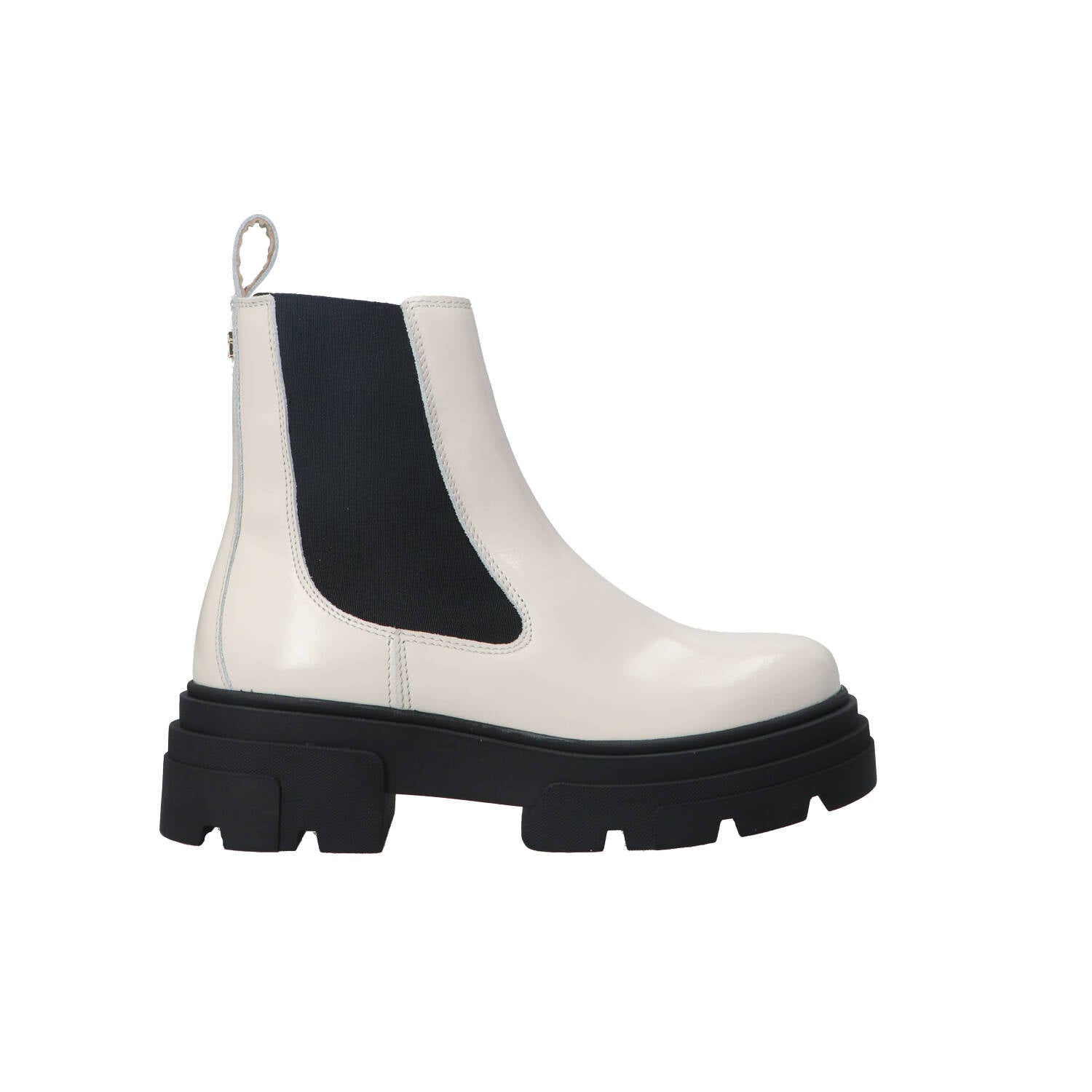 Tommy Hilfiger Anfibi Anfibi TH SHINY LEATHER CHELSEA Beige