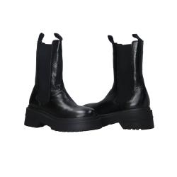 Stivaletti e Stivali TJW CHUNKY SHINY LEATHER CHELSEA Nero