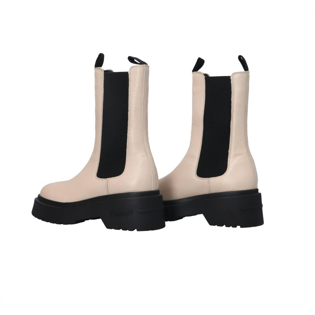 TJW CHUNKY SHINY LEATHER CHELSEA Bianco Panna TJW CHUNKY SHINY LEATHER CHELSEA Bianco Panna 4