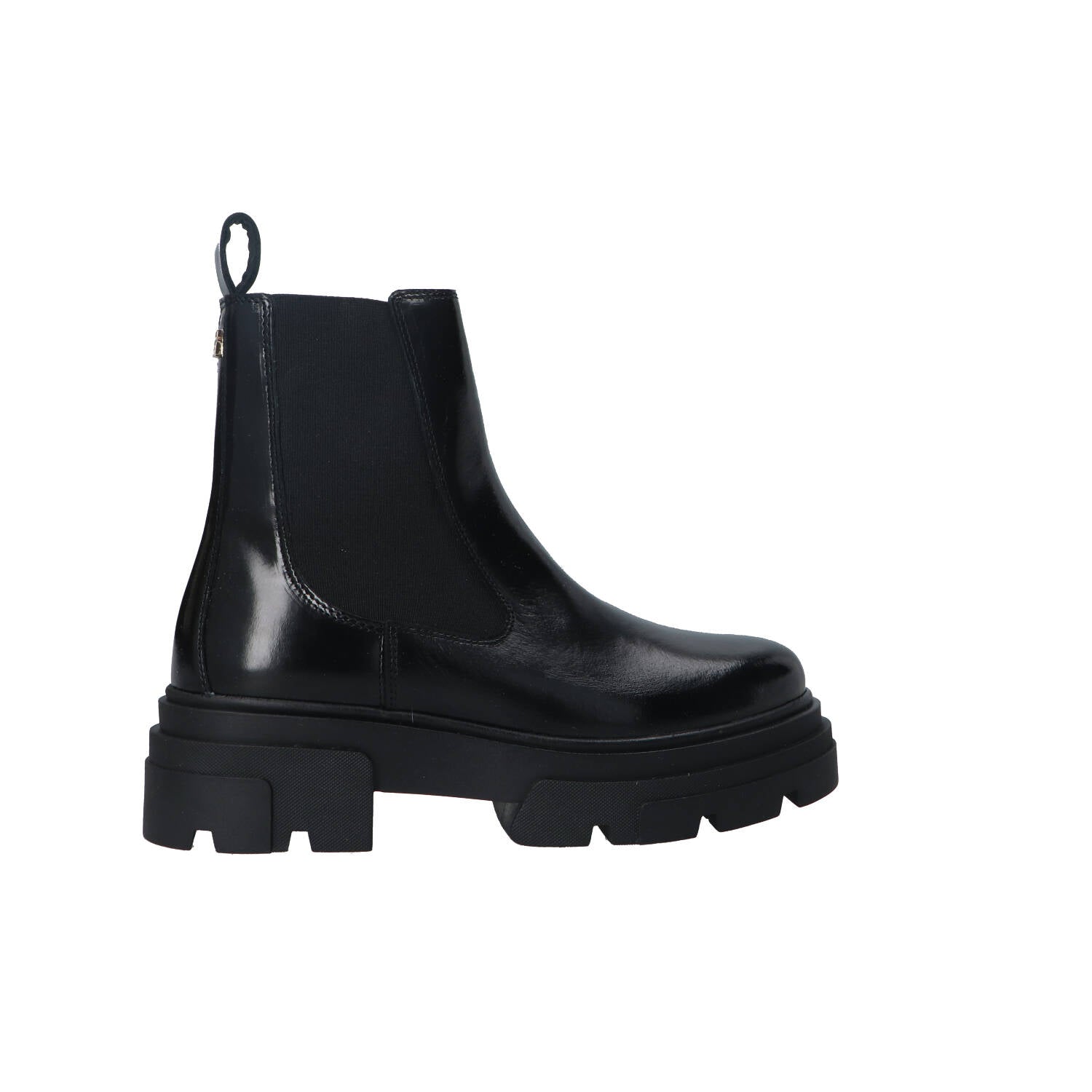 Tommy Hilfiger Anfibi Anfibi TH SHINY LEATHER CHELSEA Nero