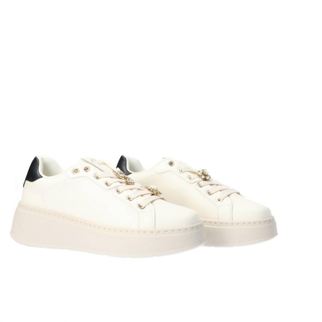 GB971 Eco leather charm logo Bianco 2
