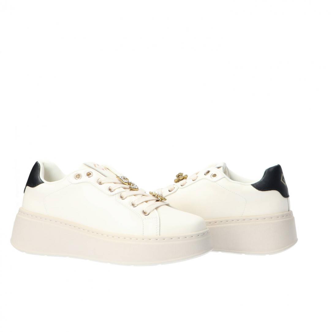 GB971 Eco leather charm logo Bianco 3