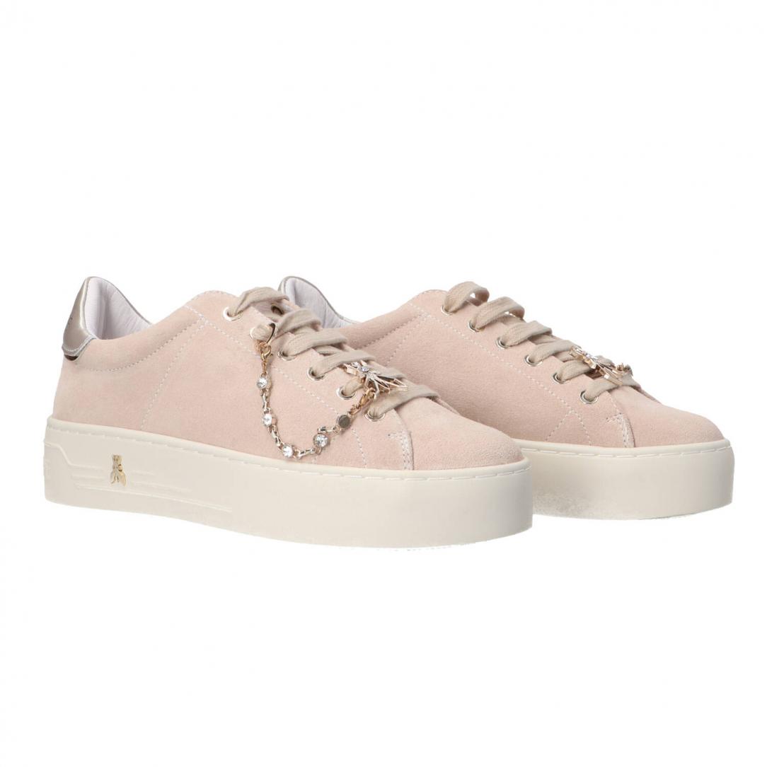 PPJ908 SUEDE CHARM LOGO Beige 2