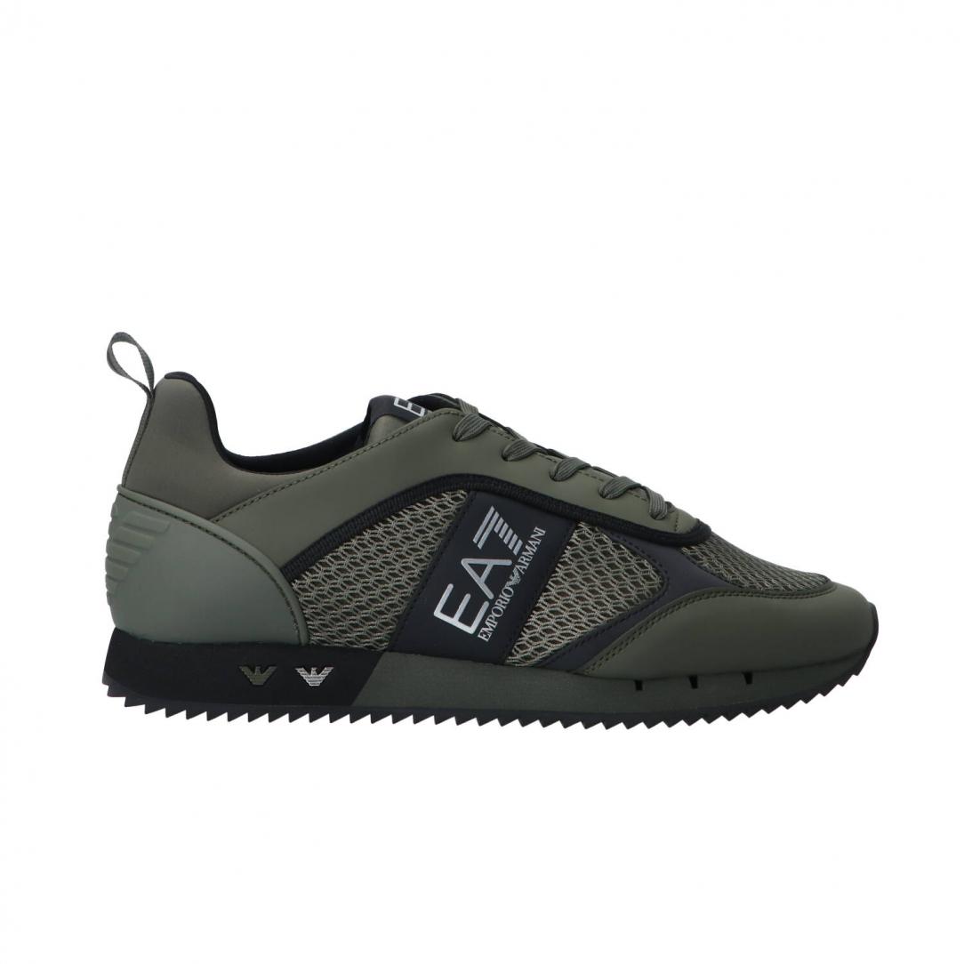 Ea7 Sneakers Black and White Laces Verde scuro 1