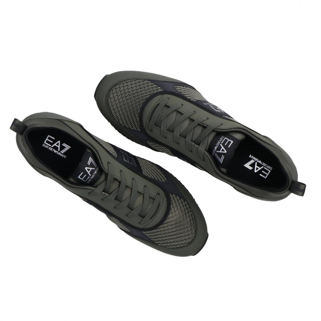 Ea7 Sneakers Black and White Laces Verde scuro 5