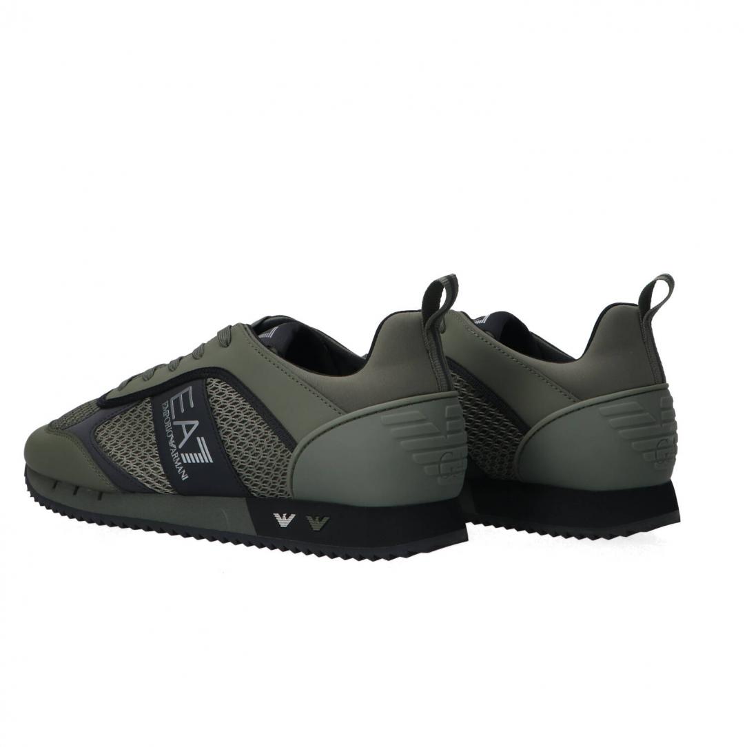 Ea7 Sneakers Black and White Laces Verde scuro 4