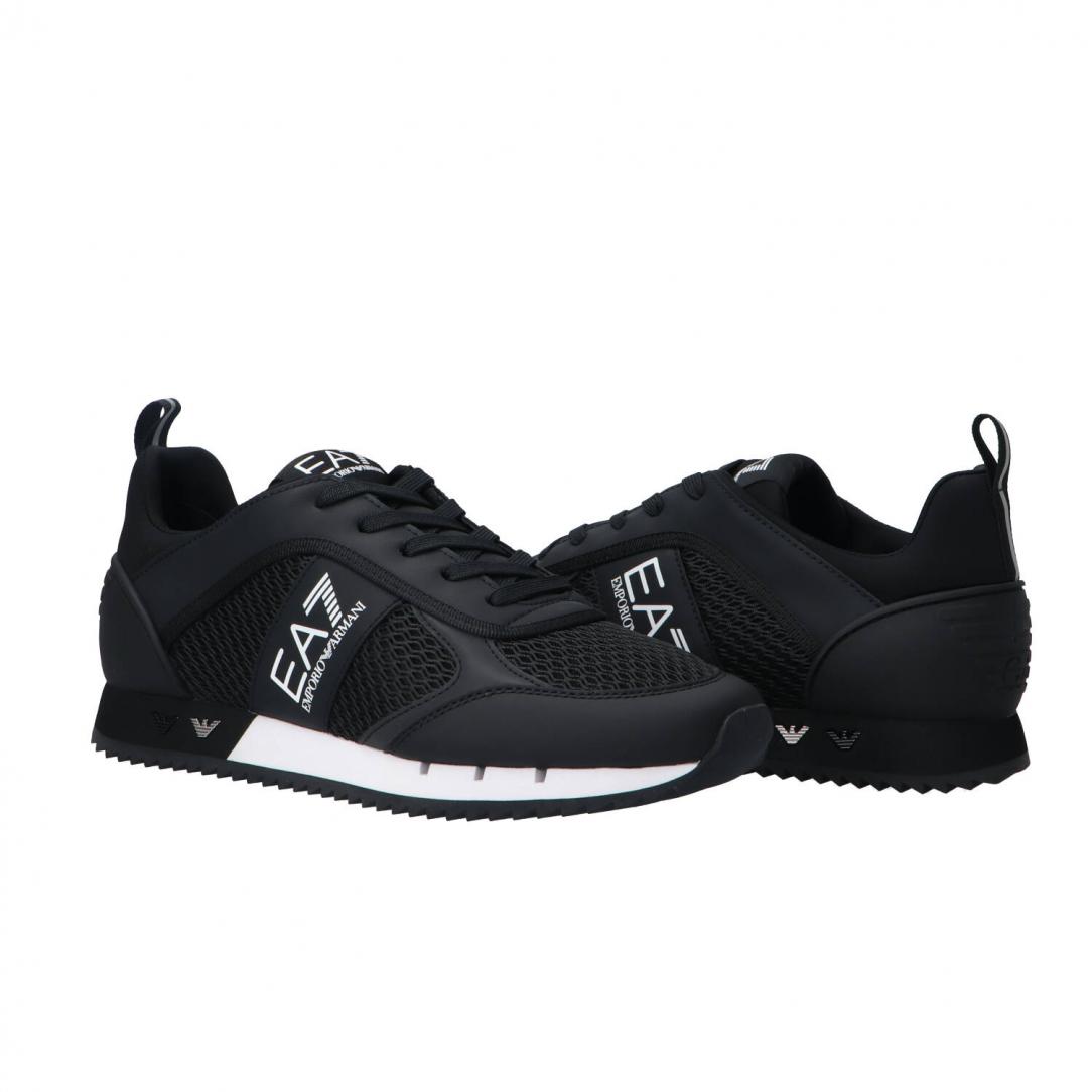 Ea7 Sneakers Black and White Laces Nero 3