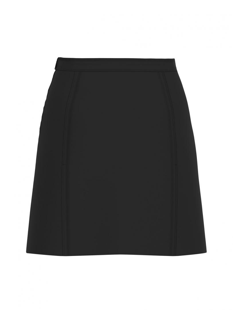 CHRISSY BELTED MINI SKIRT Nero 2