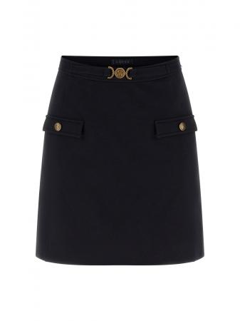 Gonna Donna CHRISSY BELTED MINI SKIRT Nero