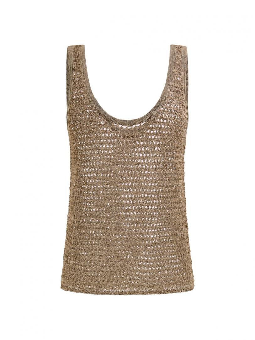 SL SN OPEN STITCH AVA TANK Oro SL SN OPEN STITCH AVA TANK Oro 2