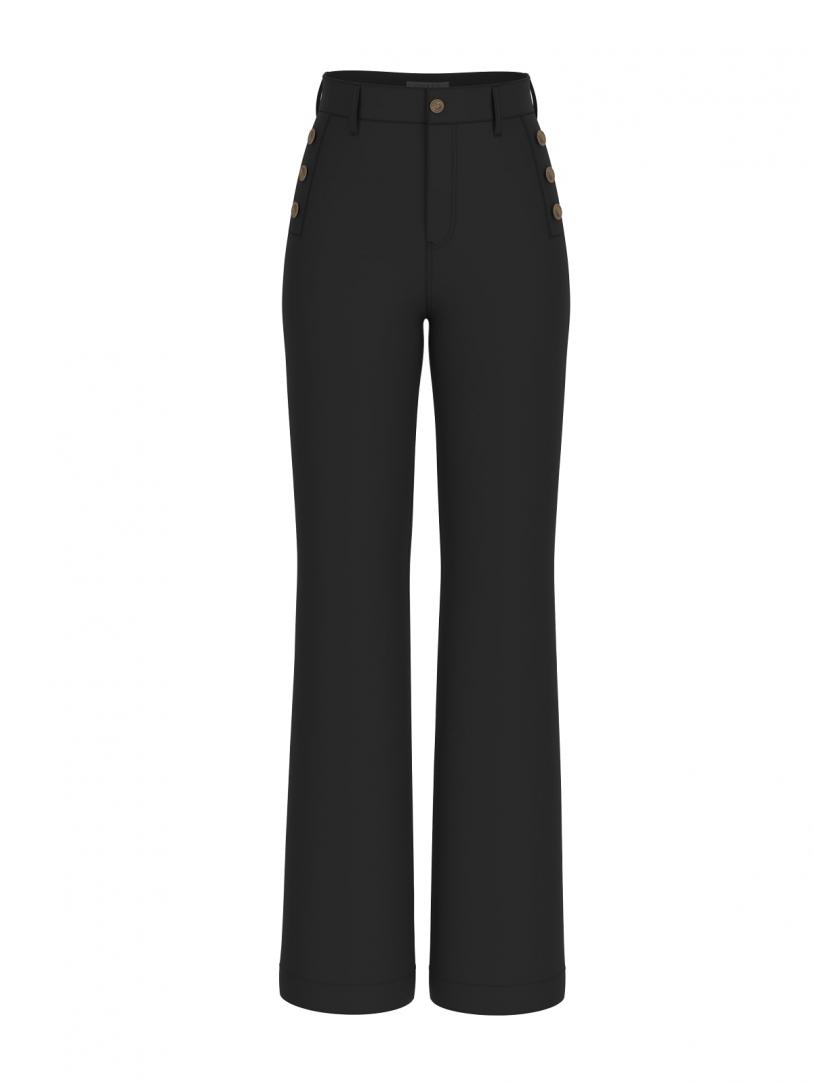 CHRISSY FLARE PANTS Nero CHRISSY FLARE PANTS Nero 3