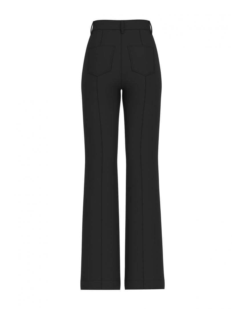 CHRISSY FLARE PANTS Nero CHRISSY FLARE PANTS Nero 2