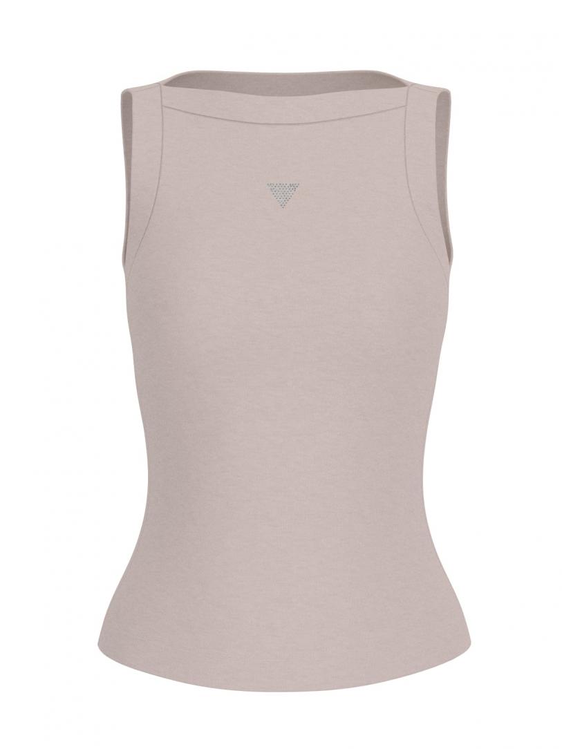 TINA RIBS TANK TOP Beige TINA RIBS TANK TOP Beige 1