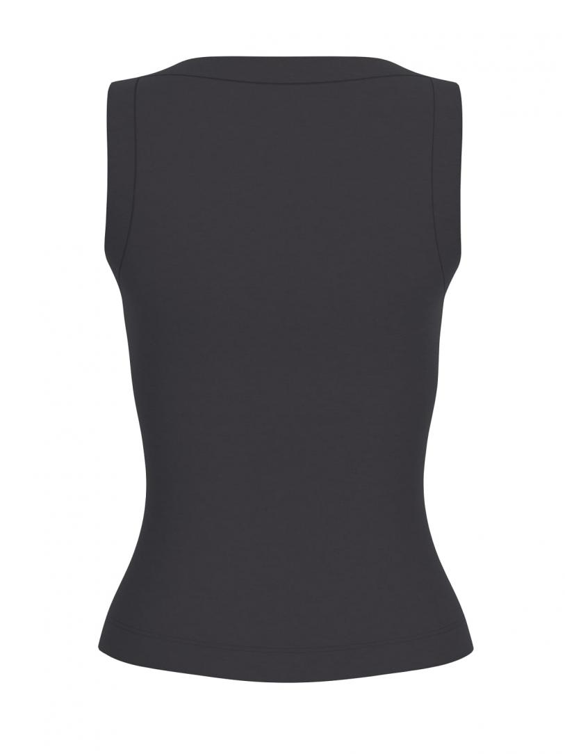 TINA RIBS TANK TOP Nero TINA RIBS TANK TOP Nero 2
